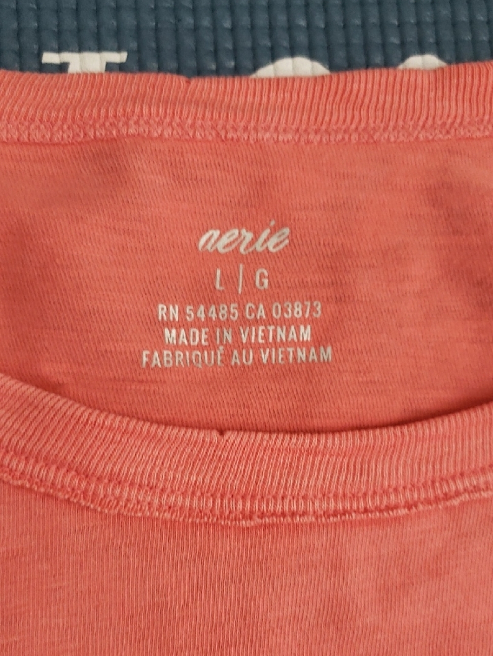 Aerie Cotton Tee Coral - Picture 2 of 7